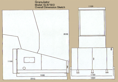 Overall Dimension Sketch (SLN-750D)